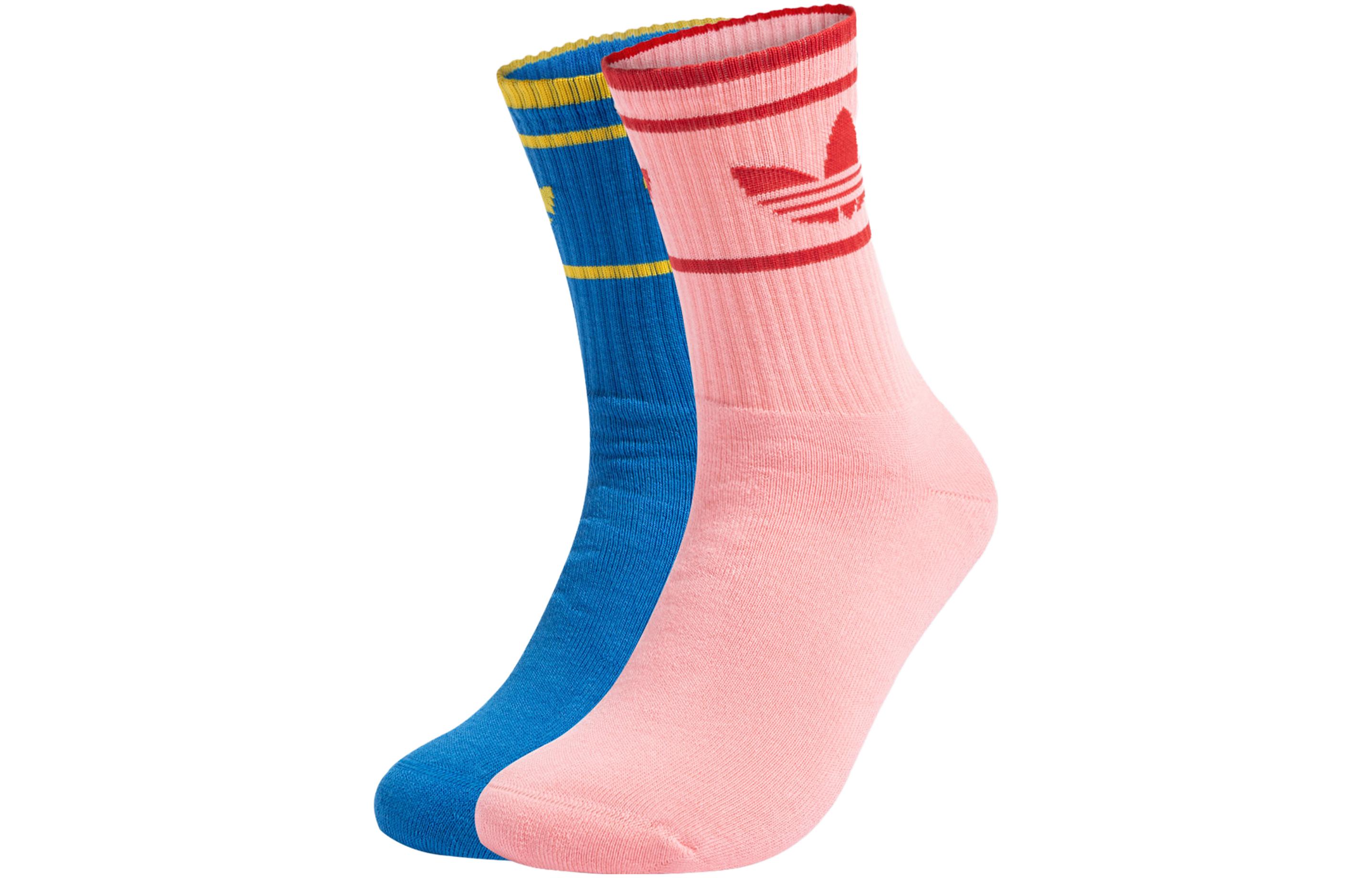 Adidas Originals ADICOLOR 70S SOCKS 2 PAIRS Crew Socks Unisex 2 Pack HZ9673 M