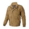 Jaqueta Casual Jaqueta Masculina Primavera e Outono Fina para Meia-idade e Jovens Algodão Puro Workwear Versátil Simples Algodão Puro Gola Lapela Top