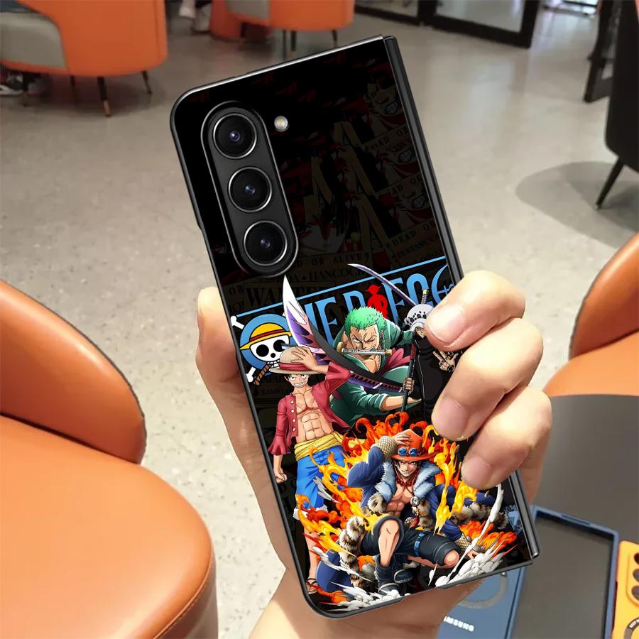

Чехол One Piece Zoro Luffy Portgas D Ace для Samsung Galaxy ZFold7 ZFold3 ZFold6 ZFold5 Z Fold 7 6 5 4 3 ZFold4 Задняя крышка телефона Galaxy Z Fold6