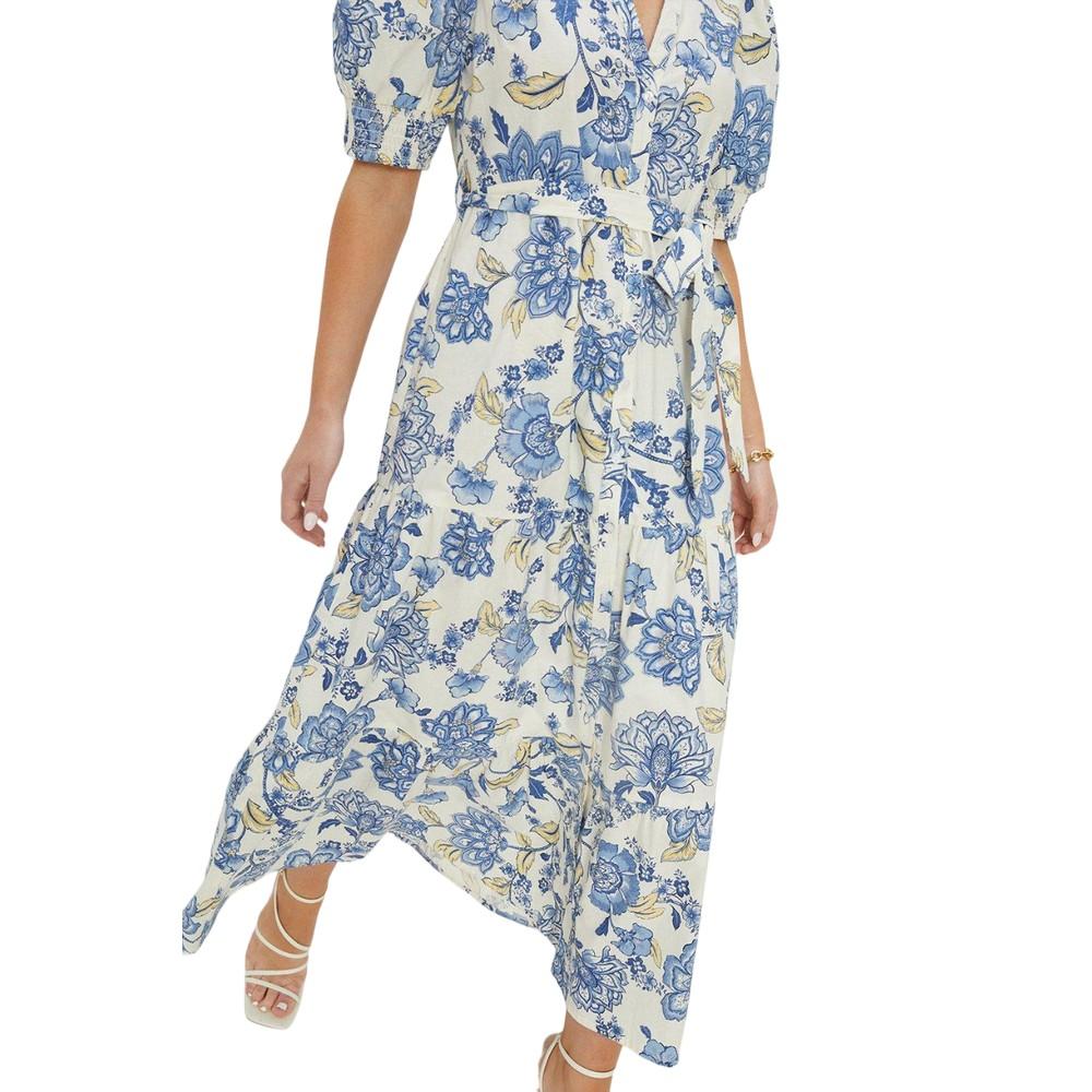 Dorothy Perkins Petite-Hemdkleid aus Popeline mit Blumenmuster für Damen