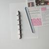 M5a7a6 Back Plate Holder Loose-Leaf Binder Beauty Back 11 Inner Diameter O-Type Card Holder Transformation Metal Folder Notebook Accessories