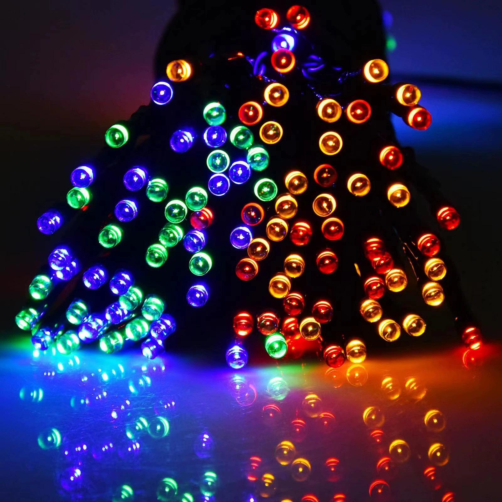 LED Solar Bubble Ball String Lights for Outdoor Ambiance USB 1.5m 10 Lights (Constant)