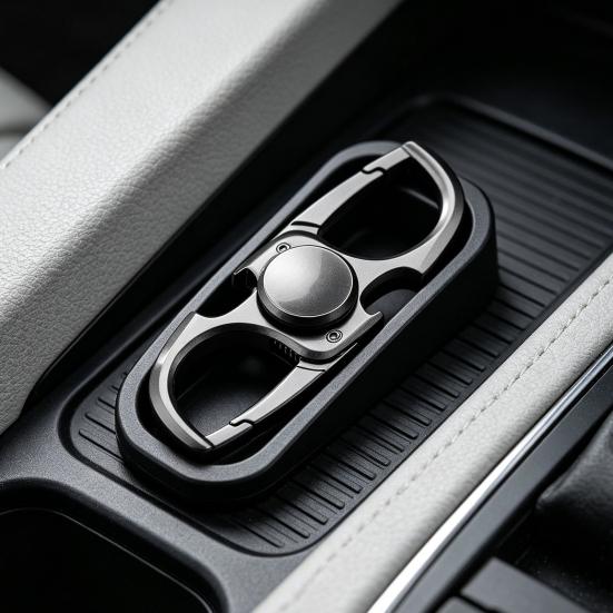 Car Keychain Heavy-Duty Metal Keychain Fidget Spinner with Bottle Opener 3-in-1 Stress Relief Multi-Functional Portable Key Ring Tool