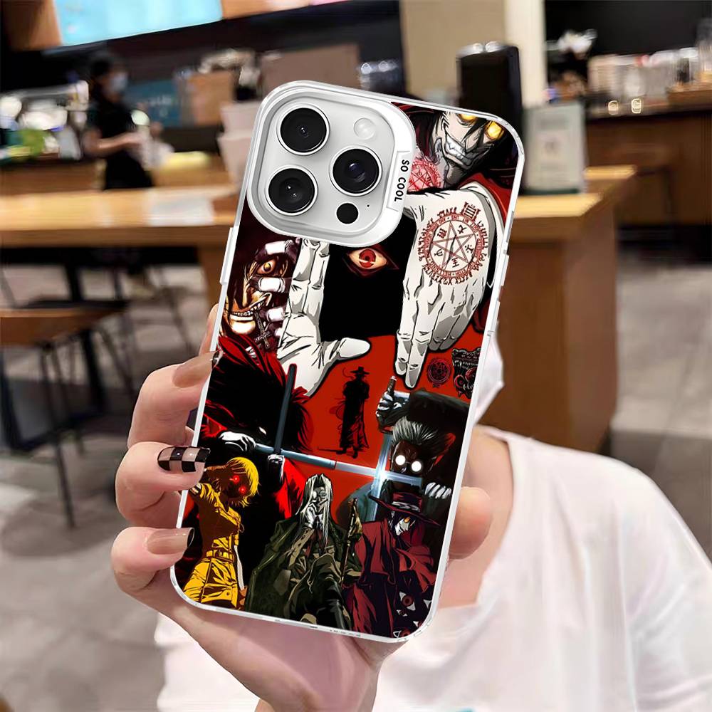 

Classic Japanese Anime H-Hellsing Phone Case For IPhone 17 16 15 14 11 12 13 Pro Max Pro Plus Colored Silver Cover iPhone 14pro max