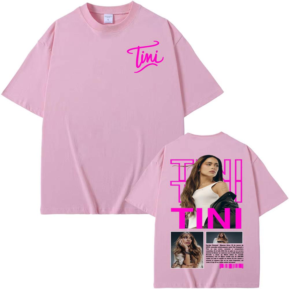 Tini Stoessel Futtura Album 2025 Cover T Shirts Unisex Women Clothing Aesthetic Fashion Tshirts Cotton Casual Short Sleeve Tshirt
