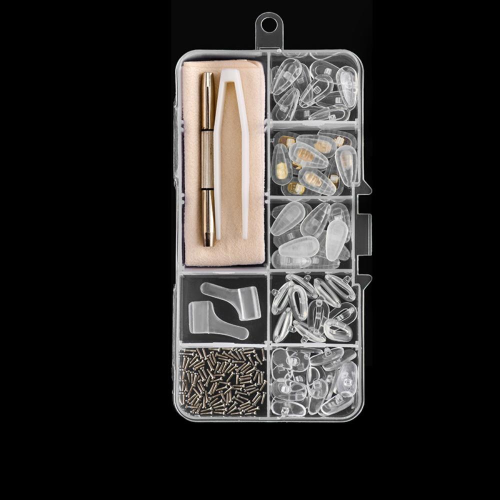 Silicone Precision Screw Sets Replaceable Nose Pads Repair Kit Glasses Repair Tools  Sunglasses