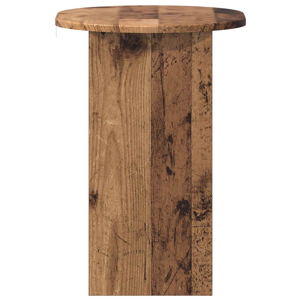 Side Table Reclaimed Wood Look 50 X 39.5 X 55 Cm Engineered Wood