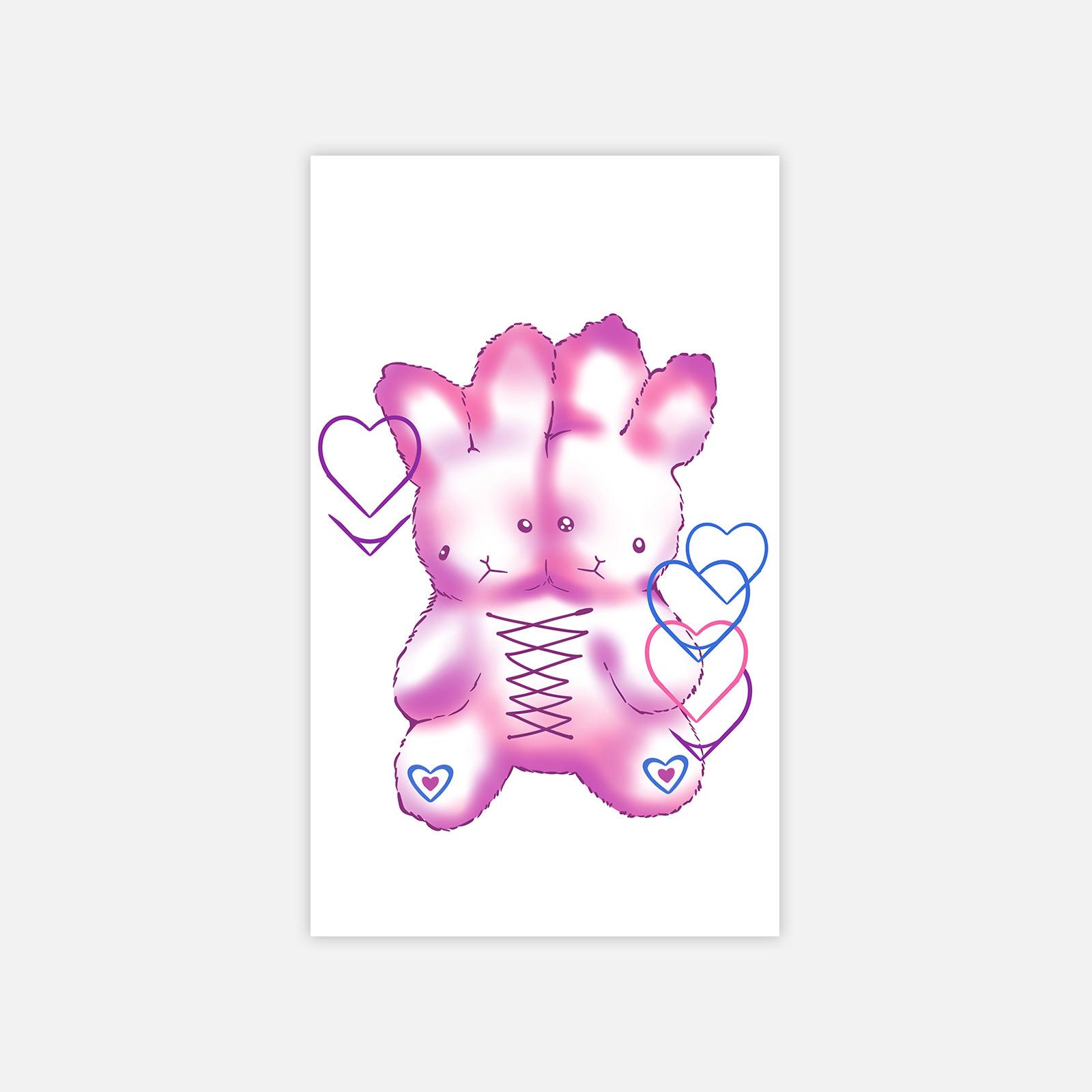 High-value dopamine, beautiful, colorful, sweet and cool babes, butterflies, English short sentences, tattoo stickers 6*10