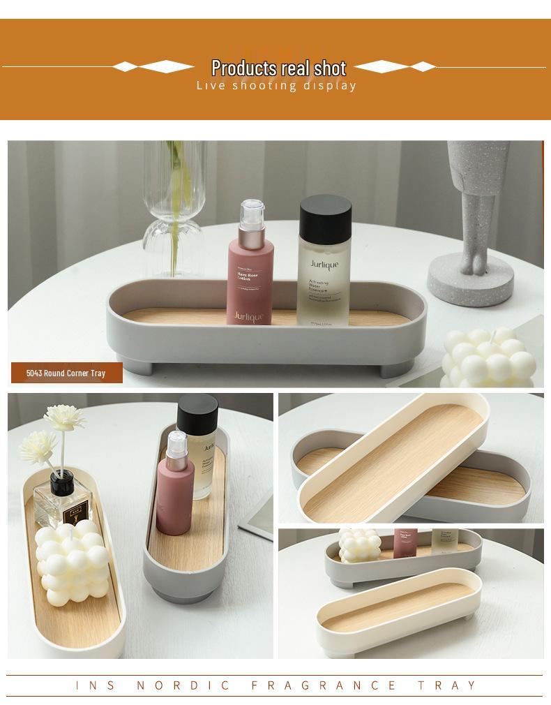 Nordic Desktop Organizer Tray - Incense, Cosmetics & Sundries Holder