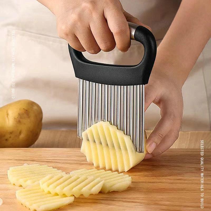 Multi-Functional Wavy Potato Slicer Knife for Kitchen