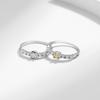 925 Sterling Silver Elegant Sweet Sugar Finger Rings For Women Yellow Clear Dazzling Cubic Zirconia Rings Fine Jewelry