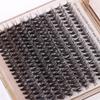 European-American D-Curl Cluster False Eyelashes: 10-18mm Natural, Dense, DIY Segments