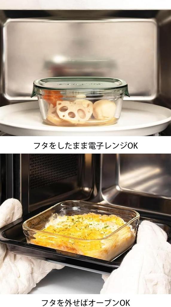 Iwaki Glass Storage Set of Pack Heat-Resistant Containers, Pink, 7, & Range, PS-PRN-P7
