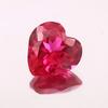 Natural Red Ruby Loose Gemstone 12 Ct Pegion Mozambique Heart Shape for Jewelry Making and Crafts