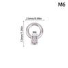 304 Stainless Steel Japanese Eye Nuts M6 M8 M10 M12 M16 Lifting Rings Marine-Grade Hardware Rigging Hoisting Industrial