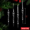 Acrylic Snowflake Ice Strips Hanging Christmas Tree Decoration Set