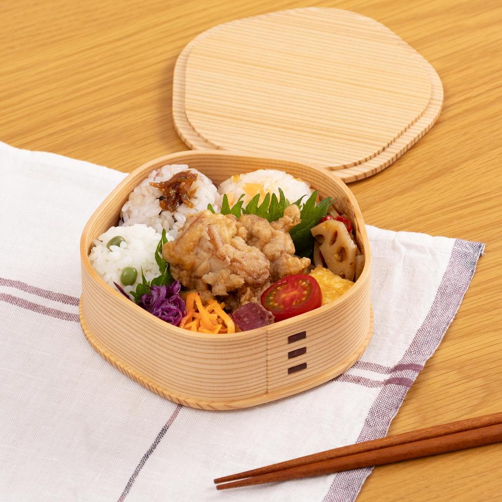 Odate Kogei Akita Cedar Bento Plum Blossom Single Diameter x Height Capacity Made in Product Number 3741 Co., Ltd. "Bentwood" Box, Design, Tier,