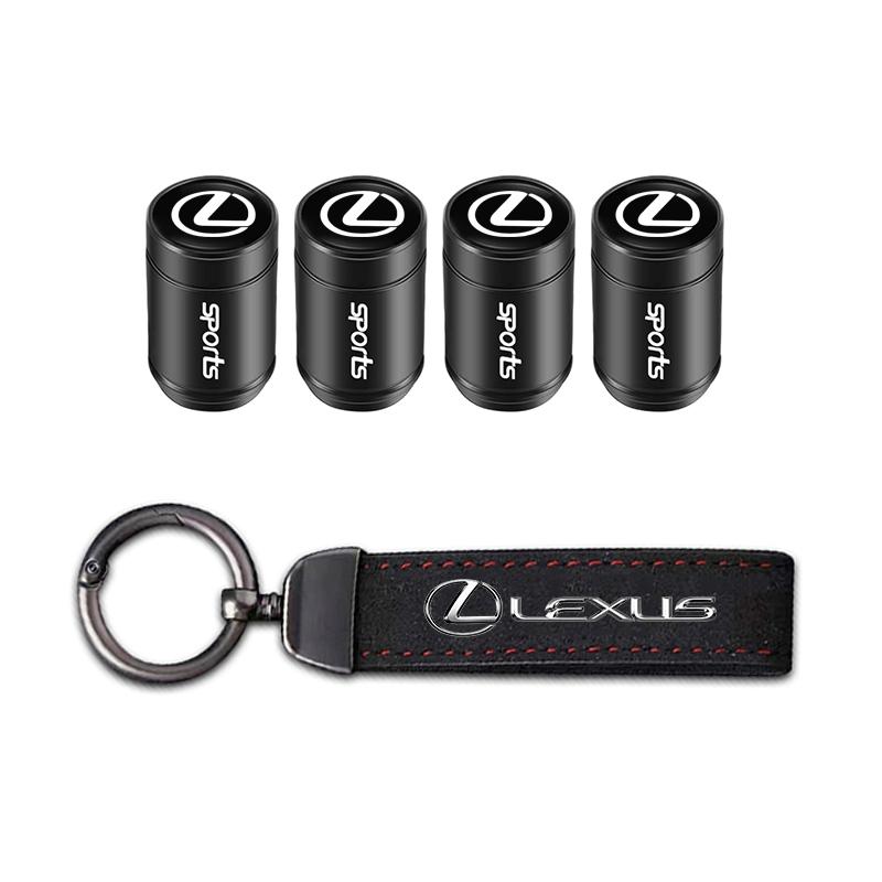 Car Tire Wheel Valve Caps Cover/Car Key Chain Ring Keychain For Lexus RX300 IS200 IS250 ES350 Ct200h UX250h NX300h RX350 ES300h