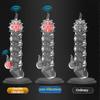 Penis Extension Sleeve Vibrator Extender Reusable Condoms Soft Delay Ejaculation Dick Sleeve Adult Sex Toys for Men