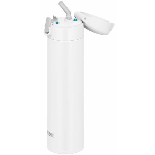 Thermos Water Bottle Vacuum Insulated Straw Bottle 450ml White For Cold Storage FJM-450 WH