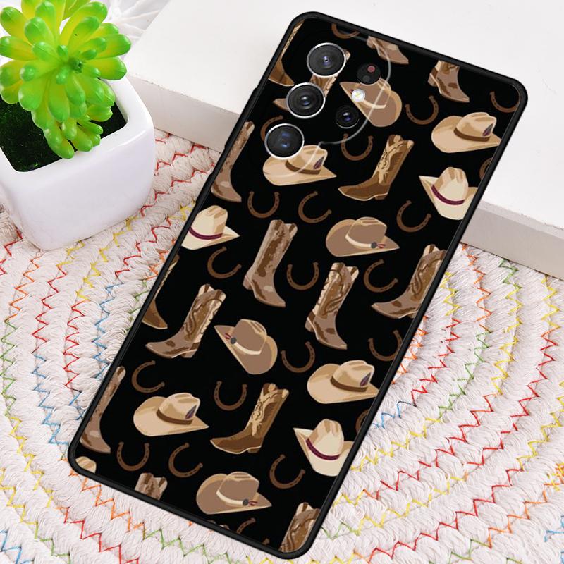 Custodia per Telefono Cowboy Cowgirl Howdy Western Ranch Boho per Samsung Galaxy note 10 pro S26 Ultra S23 S24 FE S25 S21 S22 PLUS Cove