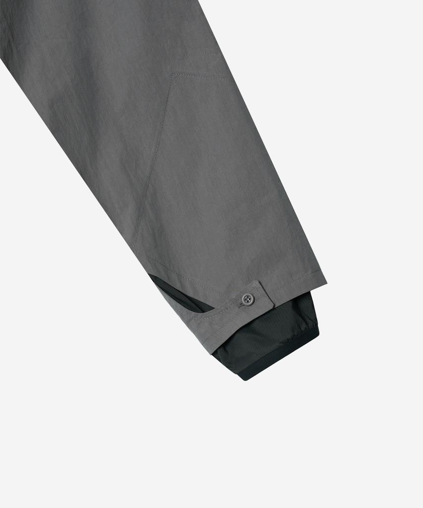 Node Labs Dev:10 Paneld Windbreaker Jacket_Gray