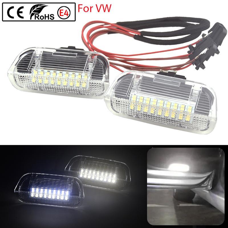 Fit For Porsche Cayenne 2011-2017 For VW Golf Plus 2005-2009 2x Led Rear Door Courtesy Lights Under Warning Lamps