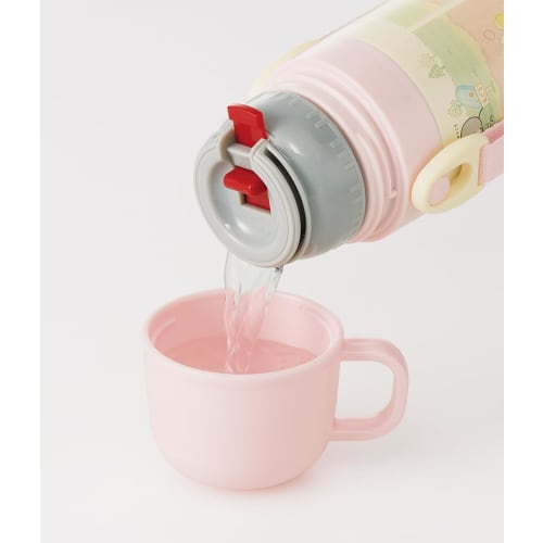 Skater Children's Stainless Steel Water Bottle 2-Way Direct Drinking 470ml Cup Drinking 430ml Sumikkogurashi Mole House Child-friendly Lightweight Typ