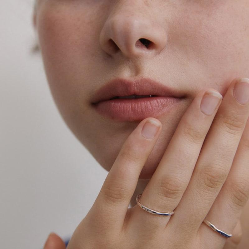 TATIANA (Silver 925) Rumpled Slim Ring CR1845