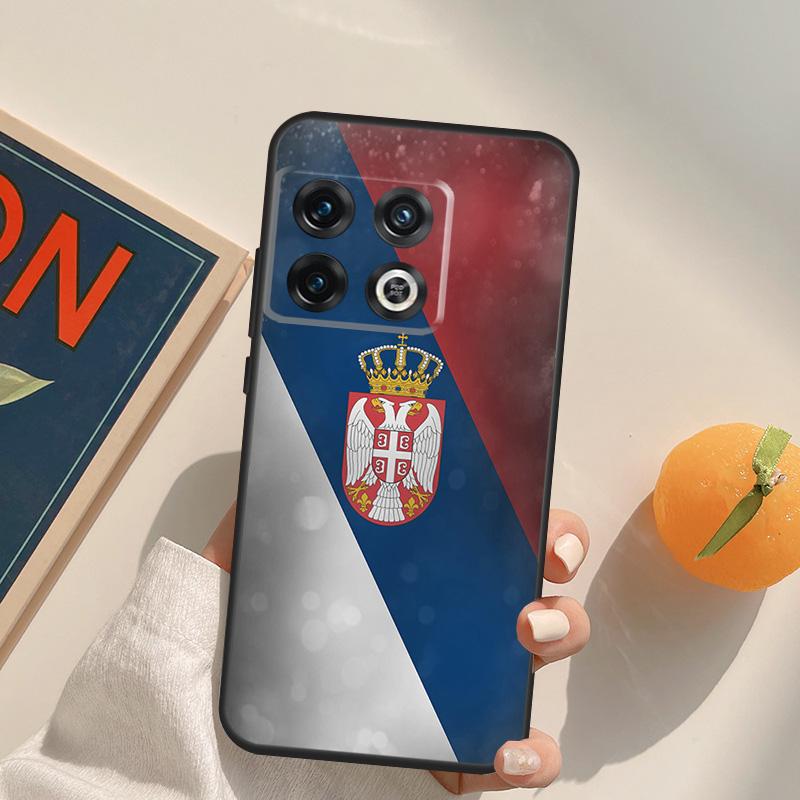 Flag of Serbia Serbian Case For OnePlus 15 13 12 11 13R 12R 10T 8T 13T OnePlus Nord 5 CE 3 2 4 Lite N20 N30 Cover