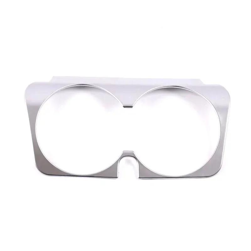 ABS For Mercedes Benz C E GLC Class W205 W213 X253 Car Carbon Fiber Texture Gear Shift Panel Water Cup Holder Frame Trim Cover