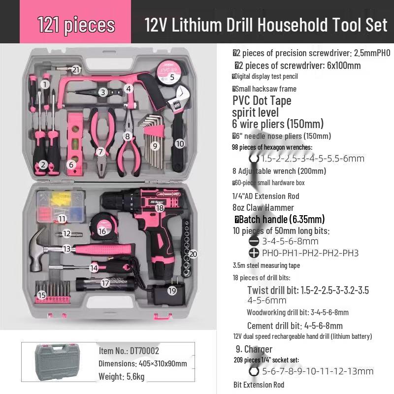Complete Home Repair Tool Set: Wrench, Screwdriver, Pliers, & More