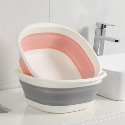 Plastic Travel Folding Wash Basin Portable Foldable Laundry Basin Safe Durable Foldable Wash Basin Bathroom Household Supplies