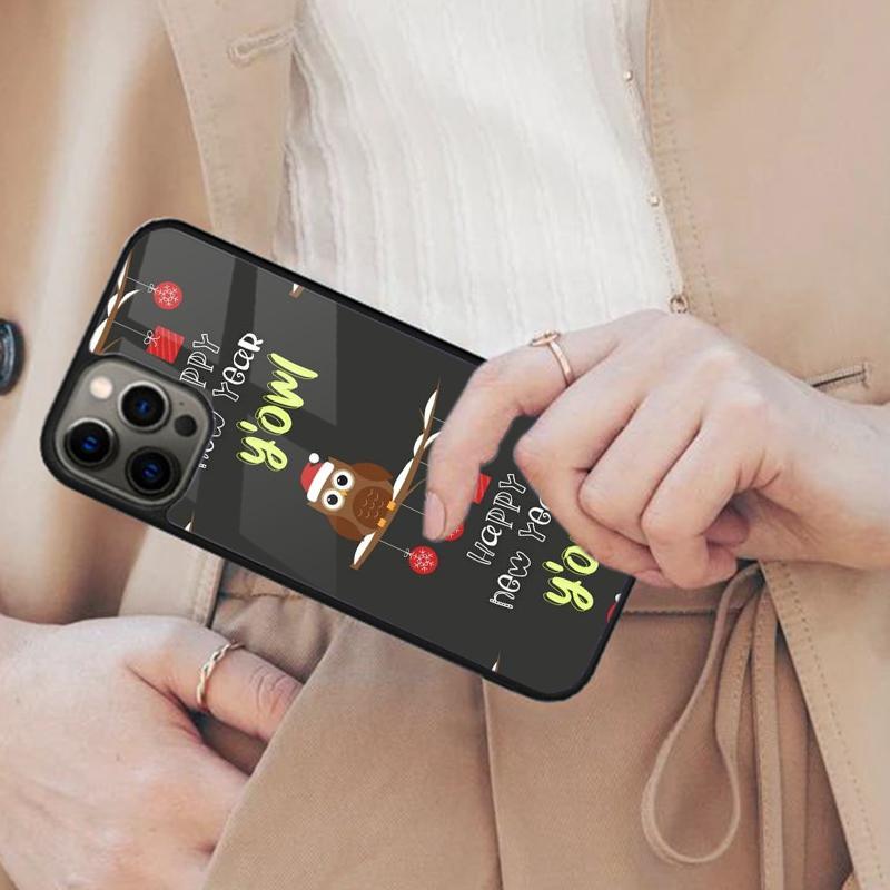 Christmas Owl Funda Magnetic Phone Case For APPLE iPhone 17 Air 16 14 13 12 Pro Max 15 Plus Wireless Charge With MagSafe Cover