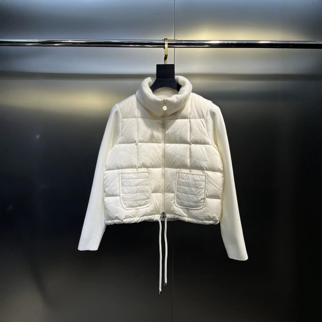 Ceiling Transit Warehouse Popular M Home, Stand-up Collar Splicing Knitted Down Doll Short Down