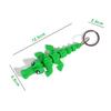 Poseable Action Figure Keychain Cute Creative 3D Printed Crocodile Keychain Unique Backpack Decoration Accessories Gifts
