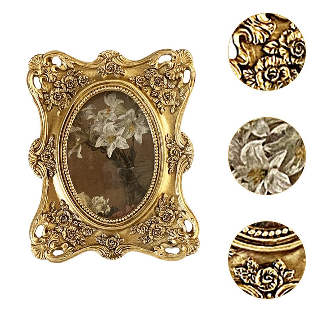 Picture Frame Decorative Photo Display Holder Antique Photo Picture Holder for