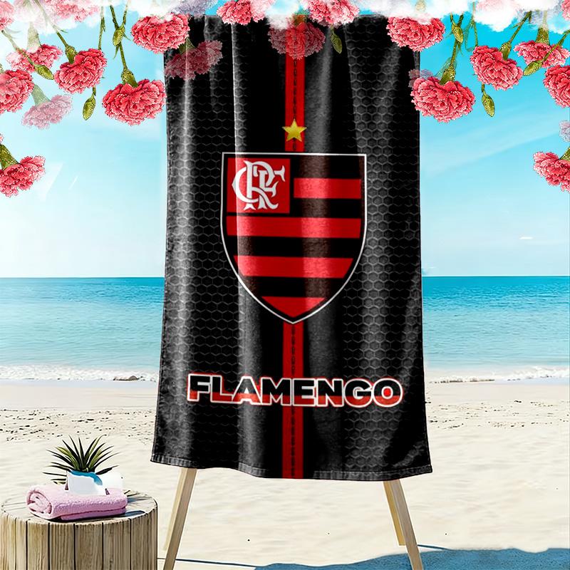 Flamengo Aufdruck Strandtuch, Großes Weiches Schnelltrocknendes Handtuch für Strand Camping Schwimmen