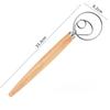 Large Hand Danish Dough Whisk Bread Mixer Stainless Steel Cake Pastry Dough Mixer Stick Egg Beater Kitchen Baking Blender Tools