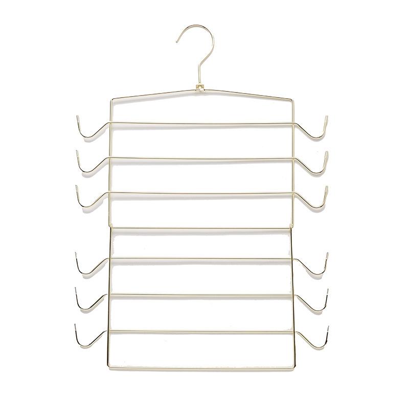 1PCS Gold Tank Top Hanger,Bra Organizer Rack with 360° Rotatable Hook for Closet,Space Saving Metal Clothes Racks for Camisole