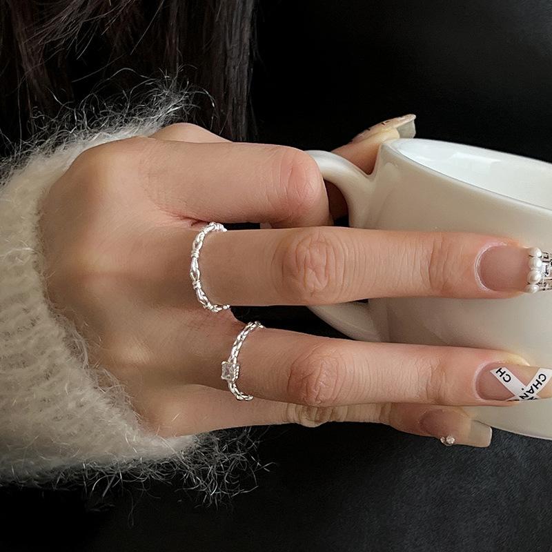 Sweet Satin Ribbon Ring Female Niche Design Sense Hundreds of Index Elegant Simple Women Rings Temperament Fashion Personality Simple Finger Ring