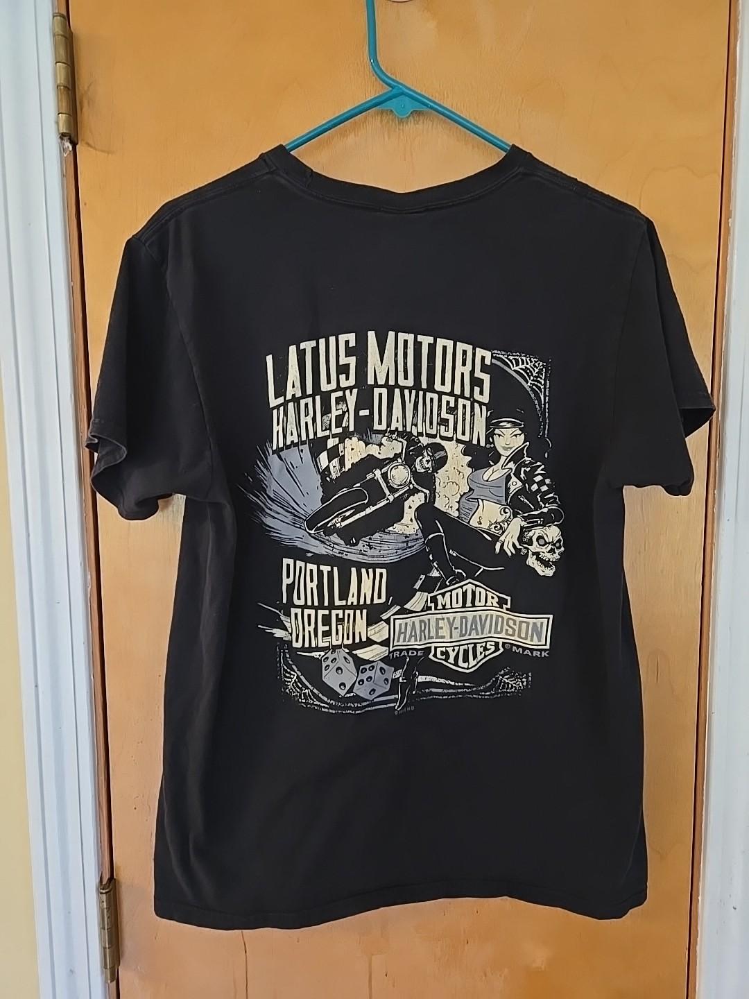 Harley Davidson Motorcycle Black 2019 Gladstone Oregon T-shirt Size M Unisex T-Shirt L