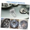 Ledmomo Flywheel Fixture, Flywheel Turner, Flywheel Holder, Flywheel Lock, Flywheel Retainer, Engine Flywheel Tool, Metal Silver