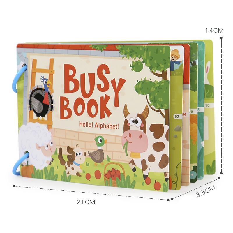 Non-Toxic Montessori Children Busy Book My First Quiet Book Paste Early Learning Educational Toy Children Matching Game For Kids 2 3 Years