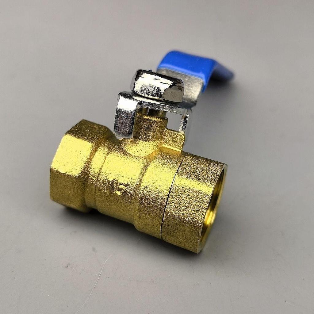 Brass Long Handle Ball Valve - Multi-Size (1/4" to 1") Pneumatic Tap with Internal/External Thread for Water Drain
