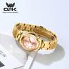 OPK Brand Luminous Waterproof Three-Pin Real Nail Scale Steel Belt Ladies Quartz Watch 6002