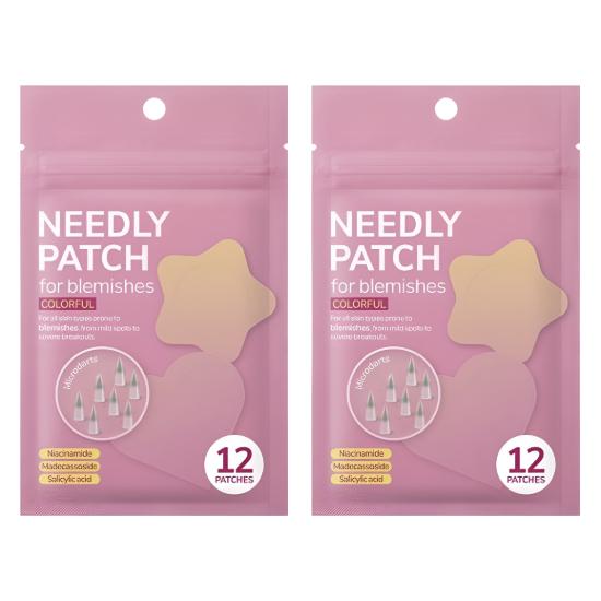 NEEDLY Patch for Blemishes Colorful (12 Patches)