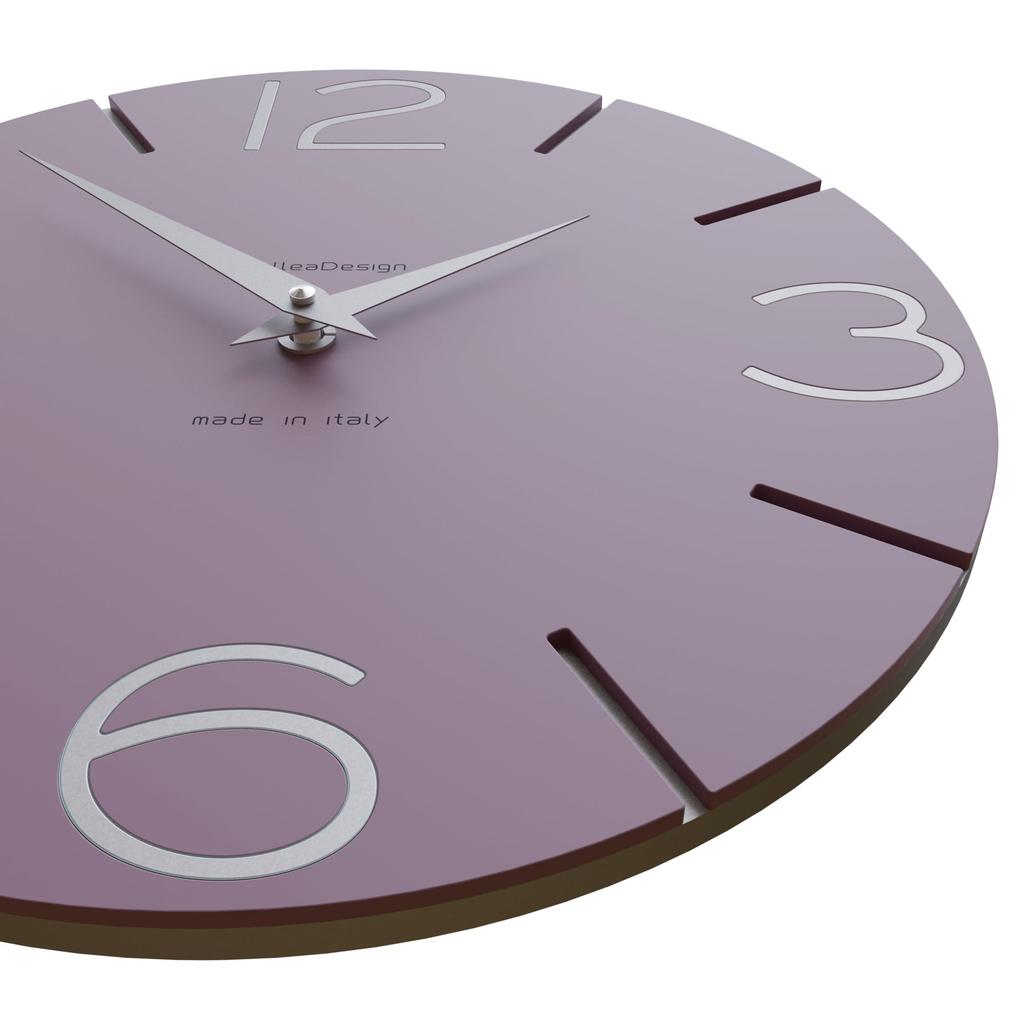 CalleaDesign SMILE Wall Clock Violet Aluminum