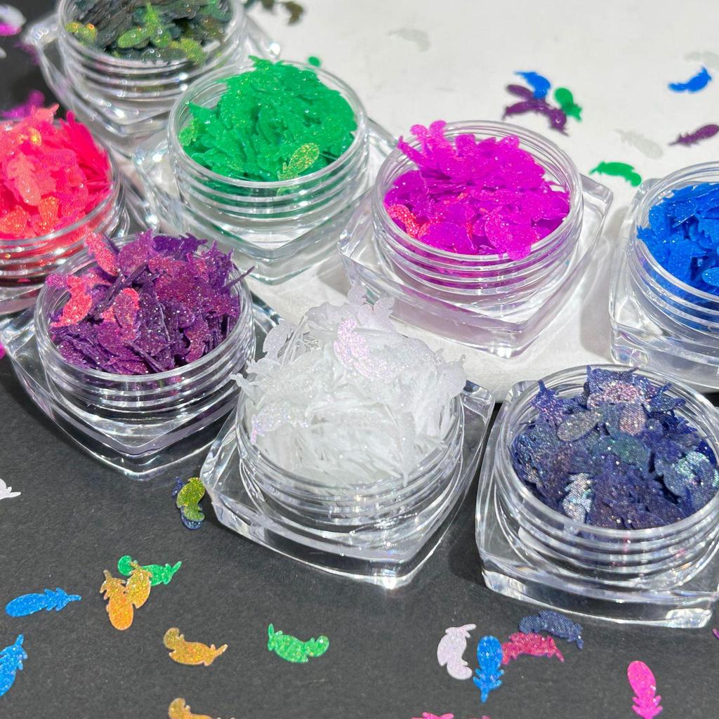 Aurora Borealis Reflective Crushed Diamond Nail Art Sequins Glitter Crystal Explosion 