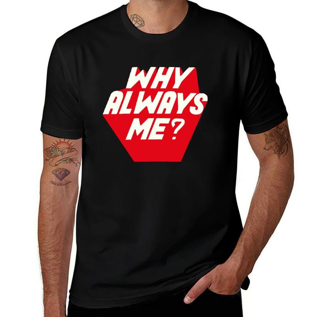 Why Always Me Tshirt Basic Solid Color Short Sleeve Cotton Top